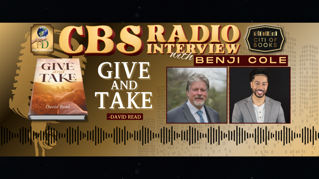 Benji Cole of CBS Radio interviews the author of the book “Give and ...